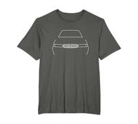 Rover 216 classic British car white outline graphic T-Shirt