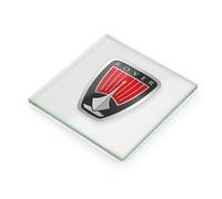 Rover Badge Glass Coaster Set 2003-2005 Logo British Car Gift OFFICIAL LICENCED PRODUCT (1, Plain Packaging)