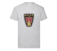 Rover Badge T-Shirt 1989-2003 Classic Car Enthusiast Official Licenced Product (UK, Alpha, XXL, Regular, Regular, Heather Grey)