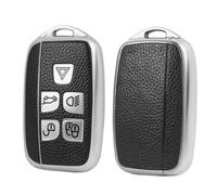 Rover Car Key Cover for Defender Discovery Evoque LR4， with Defender, Discovery, Evoque, Freelander, Range Rover Sport, Velar, Vogue - Durable 5-Button Key Fob Protector