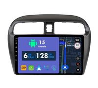 RoverOne Car Radio GPS for Mitsubishi Mirage 6 2012 2013 2014 2015 2016 2017 2018 Carplay Android Auto Stereo Head Unit Bluetooth Sat Navigation