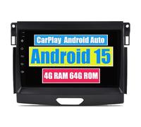 RoverOne Car Stereo Bluetooth Radio GPS Navigation Head Unit for Ford Ranger Raptor 2016 2017 2018 2019 with Touch Screen Android USB DSP MirrorLink WIFI