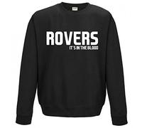 Rovers It's in the Blood Blackburn Gift Sweatshirt - Top jumper sweater Present idea JSW80 (Adult Medium)