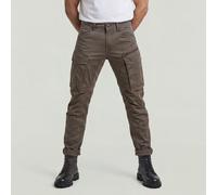 Rovic Zip 3D Regular Tapered Pants - Brown - Men 33-34