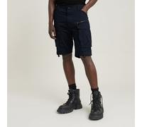Rovic Zip Relaxed Shorts - Dark blue - Men 26