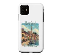 Rovinj Croatia Vintage Adriatic Travel Design Case for iPhone 11