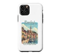 Rovinj Croatia Vintage Adriatic Travel Design Case for iPhone 11 Pro