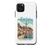 Rovinj Croatia Vintage Adriatic Travel Design Case for iPhone 11 Pro Max
