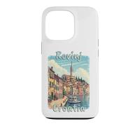 Rovinj Croatia Vintage Adriatic Travel Design Case for iPhone 13 Pro