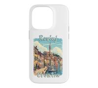 Rovinj Croatia Vintage Adriatic Travel Design Case for iPhone 14 Pro