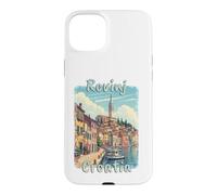 Rovinj Croatia Vintage Adriatic Travel Design Case for iPhone 15 Plus