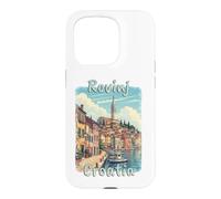 Rovinj Croatia Vintage Adriatic Travel Design Case for iPhone 15 Pro