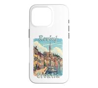 Rovinj Croatia Vintage Adriatic Travel Design Case for iPhone 16 Pro