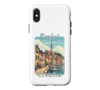Rovinj Croatia Vintage Adriatic Travel Design Case for iPhone X/XS