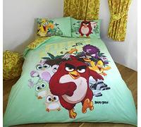 Rovio Double Bed Angry Birds Fierce Flock Panel Front Reversible Bedding Set Official