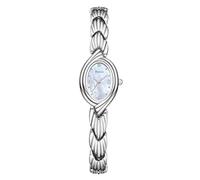 Rovixs Small Bracelet Watches Vintage Easy Read Ladies Quartz Wrist Watches Adjustable Strap with Tool, Silver-white