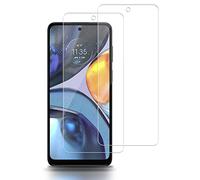 ROVLAK Screen Protector compatible with Motorola Moto G22 Tempered Glass Screen Protector 2-Pack HD 2.5D 9H Protective Film Protection Anti-Fingerprint Bubble-Free Glass Protector