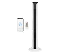 ROVSUN 42 Inch Oscillating Tower Fan with Remote Control - 24ft/s Velocity Electric Cooling Fan - 60° Oscillation, 12H Timer, 3 Speeds and Moods, LED Touch Display, Bladeless for Bedroom