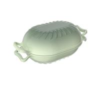 ROVSUN Candy Shaped Enamelled Cast Iron Dutch Oven, Moss Jade Green, 5QT | Oven Safe Pot for Bread Baking, Braising and Stews, Comes with 2 Heat-Resistant Gloves& 1 Pot Mat, 5QT