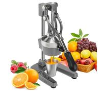 ROVSUN Commercial Grade Citrus Juicer Hand Press Manual Fruit Juicer Juice Squeezer Citrus Orange Lemon Pomegranate (Grey)