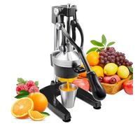 ROVSUN Commercial Grade Citrus Juicer - Juice Squeezer Citrus, Hand Press Manual Fruit Juicer Orange Lemon Pomegranate - Black