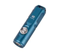 RovyVon A3-9 Keyring Torch, Super Bright Small Rechargeable LED Flashlight, 5 Lighting Modes Water Resistant EDC Mini Pocket Torch with Magnetic Clip for Everyday Carry, Camping, Hiking (Blue)