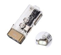RovyVon Angel Eyes E8 Keychain Flashlight, 700 Lumens, AAA Battery Compatible, USB C Rechargeable EDC Flashlight (365nm Blacklight/Red/White)