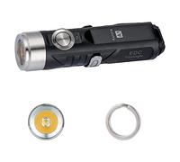 RovyVon Aurora A1-G4 Keyring Torch Rechargeable USB C,420 Lumens 5000K High CRI,IPX6,Small Flashlight for Daily Use,Emergency,Black