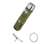 RovyVon Aurora A1 G4 LED Keychain Flashlight, 650 Lumen Super Bright with EDC Pocket-Sized, New Type-C Rechargeable, Momentary On, Lock Mode, Gift for Camping Emergency Outdoor(ArmyGreen)