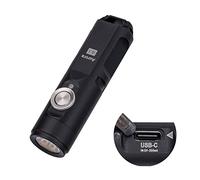 RovyVon Aurora A3 4th Generation EDC Keychain Flashlight, 650 Lumens Super Bright Mini Handheld Flashlight, Powered by USB Rechargeable Built-in Battery for Camping, Outdoors, Everyday Carry