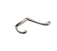 Row Hook Modern Simple Single Clothing Clothes and Hats Gold Wall Hanging Entrance Metal Zinc Alloy Shoe Cab(Silver)