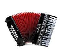 Rowadtim 34 Key 60 Bass Black Keyboard Accordion, Professional Adult Educational Instrument for Beginners and Students