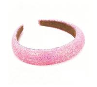 ROWAGY Sparkly Rainbow Sprinkle Multicolor Beaded Padded Headband Thick High Cushion Hair Hoop for Women Statement Hair Accessory for Party Wedding Birthday Carnival Festival Holiday Gift