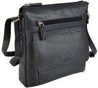 Rowallan Leather Cross Body Bag In Navy Blue 31-9767