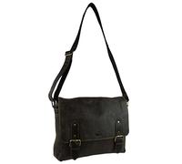 Rowallan Mens Ladies Large Distressed Leather Messenger Bag Brushwood