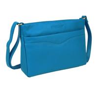 Rowallan of Scotland Ladies Leather Compact Cross Body Bag - Blue
