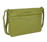 Rowallan of Scotland Ladies Leather Compact Cross Body Bag - Lime
