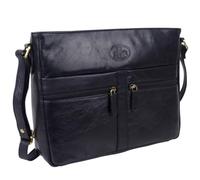 Rowallan of Scotland Ladies Leather Cross Body Shoulder Bag - Black