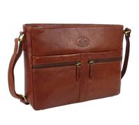 Rowallan of Scotland Ladies Leather Cross Body Shoulder Bag - Cognac