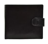 Rowallan of Scotland Mens Cowhide Leather Tabbed Bi-Fold Wallet Compact