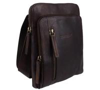 Rowallan of Scotland Men's Leather Slim Cross Body Bag (Brown)