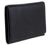 Rowallan of Scotland Men's Leather Tri-fold Compact Wallet (Black)