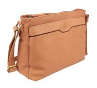 Rowallan of Scotland Womens Leather Zipped Top Shoulder Bag - Tan/Brown