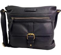 Rowallan Of Scotland Women's Medium Leather Crossbody Shoulder Bag 2843 (Navy Blue)