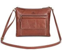 Rowallan Soft Medium Tan Coated Leather Crossbody Bag 1632