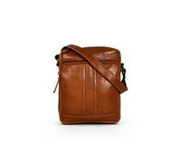 Rowallan Spartan Leather Crossbody Bag, Light Tan, Medium, Adjustable Strap, 23x19x8cm