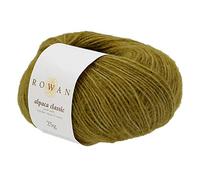 Rowan Hand Knitting Yarn, 57% Alpaca, 43% Cotton, Green Moss, 6,4cm x 6,4cm x 11cm