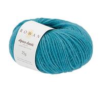 Rowan Hand Knitting Yarn, 57% Alpaca, 43% Cotton, Peacock, One Size