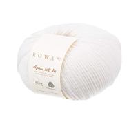 Rowan Alpaca Soft DK S.White 70% Wool 30% Alpaca Yarn - 50g