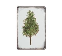 Rowan Art Tree Wall Art Painting Rowan Berry Orange Green Tree Wall Art Rowan Vintage Signs Retro Aluminum Tin Sign For Toilet Washroom Garden Home Bar Cafe Decor 12X16 Inch